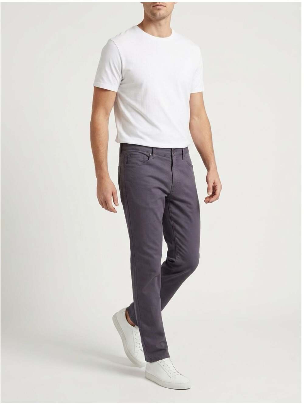 Prada Men's 100% Fleece Wool 5-Pocket Trousers, Size 36